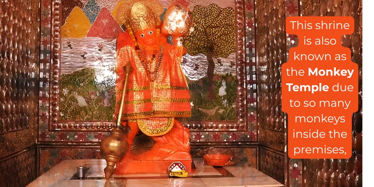 A Shrine Image of Hanuman Temple in Varanasi