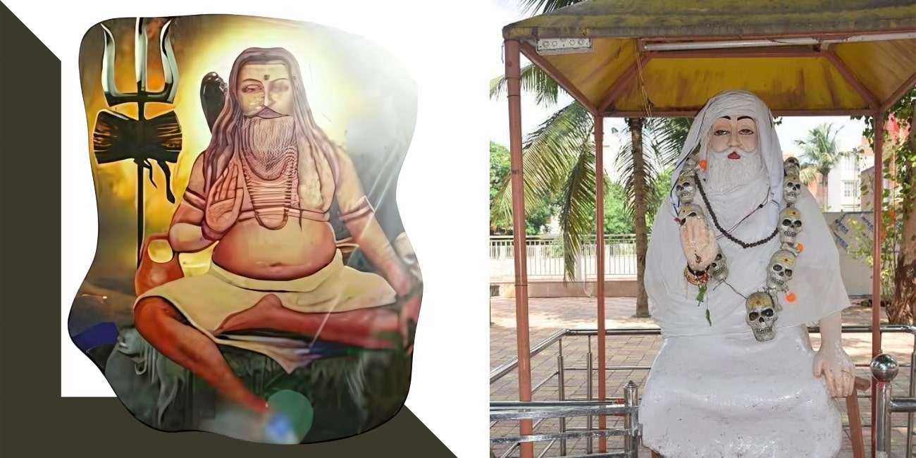 Image and Statue of Aghori Baba Keenaram Varanasi